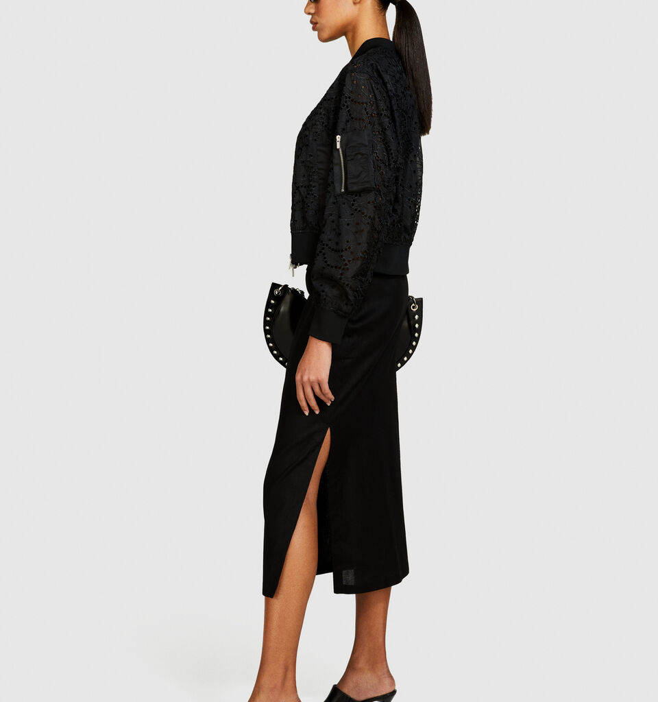 Pencil skirt - women's midi skirts - Black | Sisley image number 2